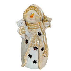 Vintage Snowman Tea Light